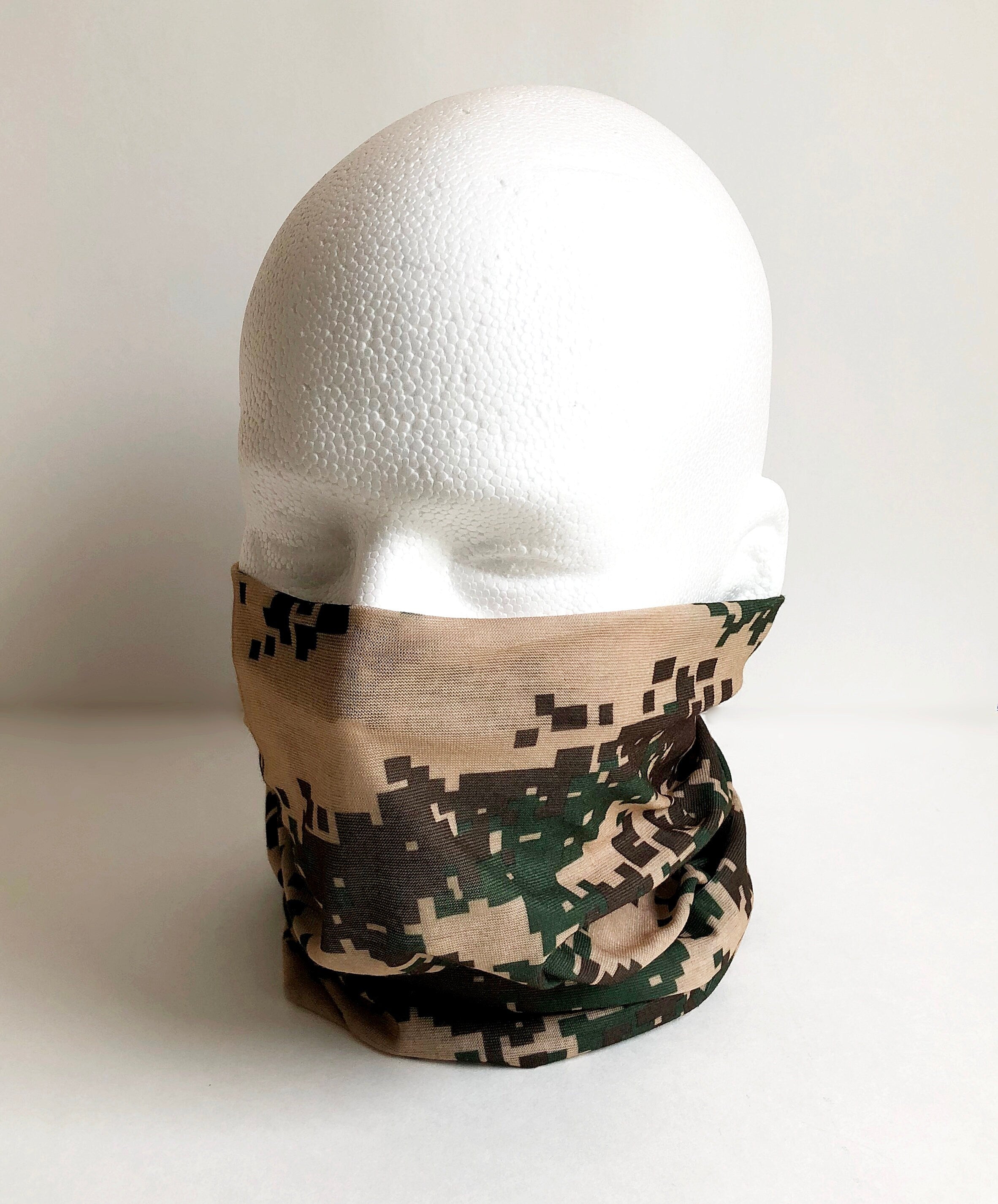 Camo Face Mask Scarf New Multi Functional Seamless Protective Covering Elastic Print Neck Gaiter Bandana Breathable Balaclava Head Wear N83